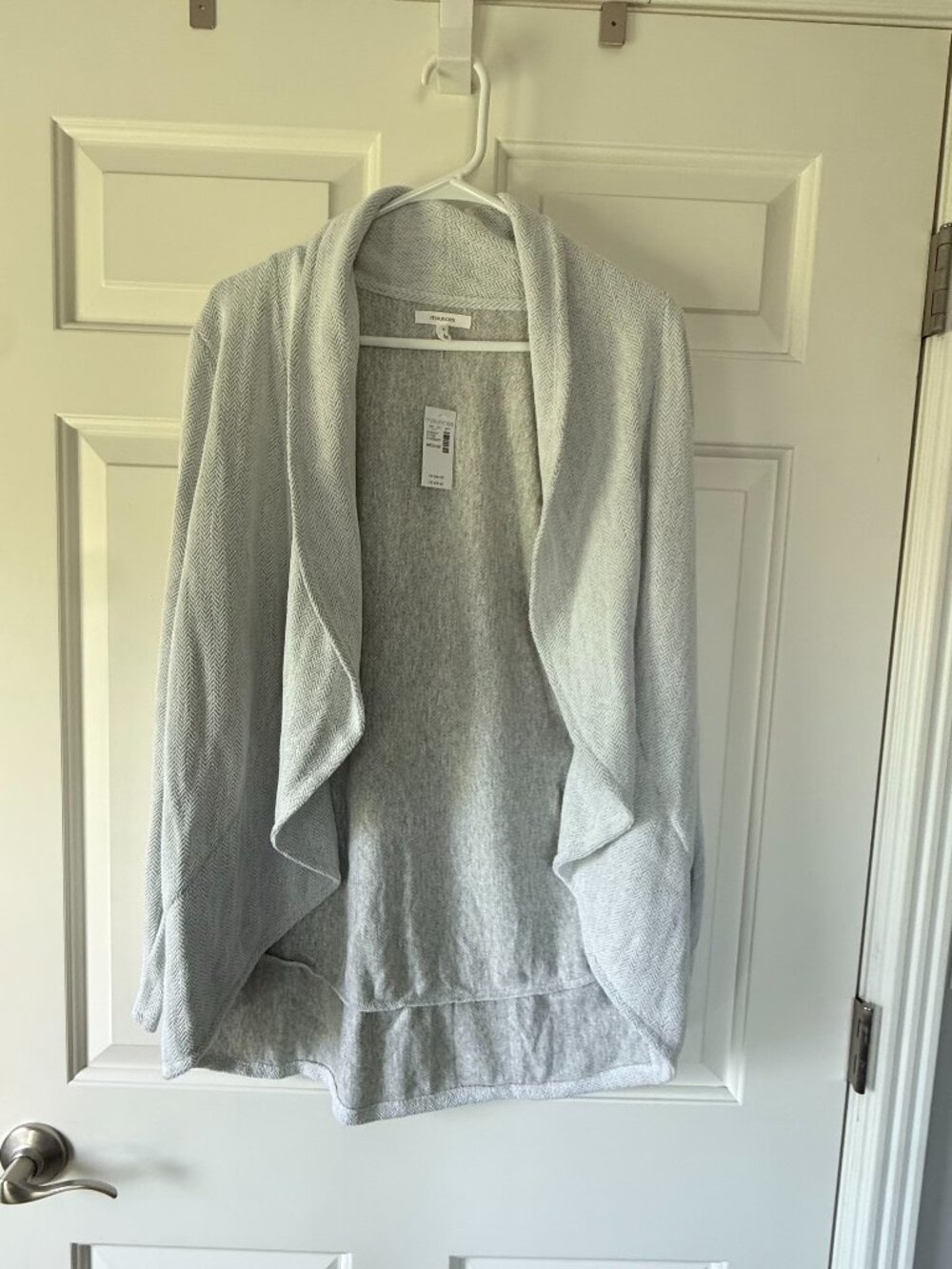 Maurices New Grey Herringbone Cardigan